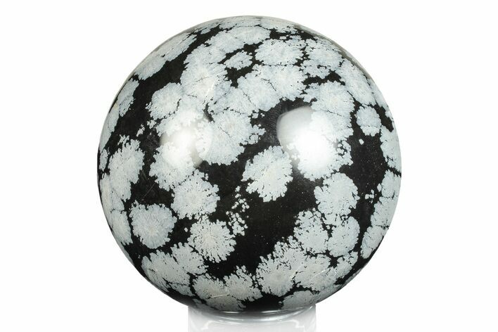 Polished Snowflake Obsidian Sphere - Utah #246250